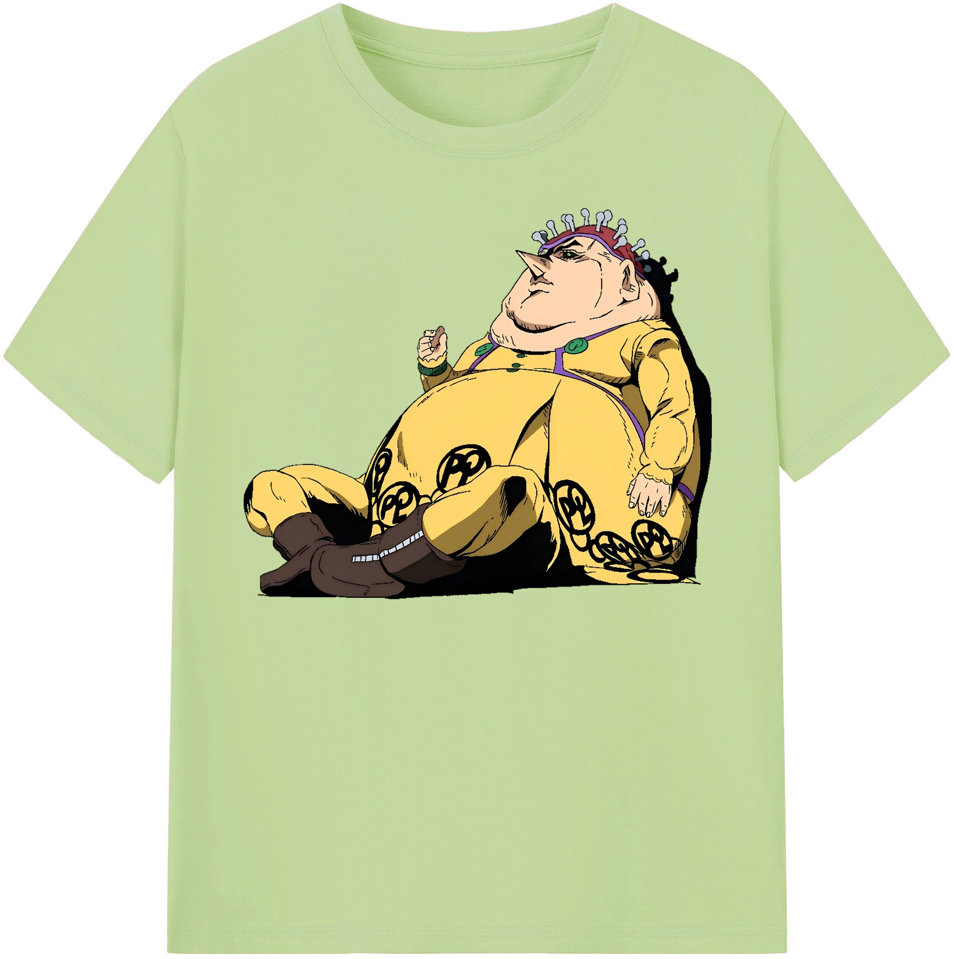 （画像用） ジョジョの奇妙な冒険 ポルポ JoJo's Bizarre Adventure Polpo 綿100％半袖Tシャツ（フロントプリント）